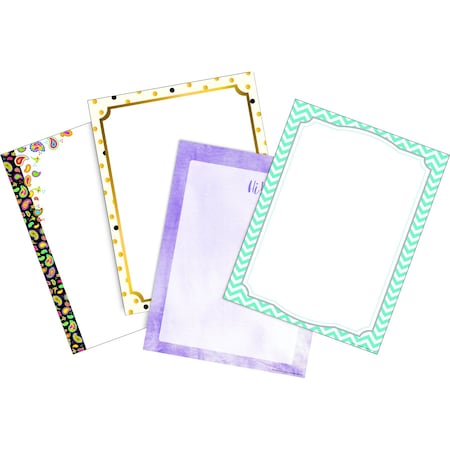 Barker Creek Now We're Stylin' Computer Paper (4 designs), 200 sheets/Package 755